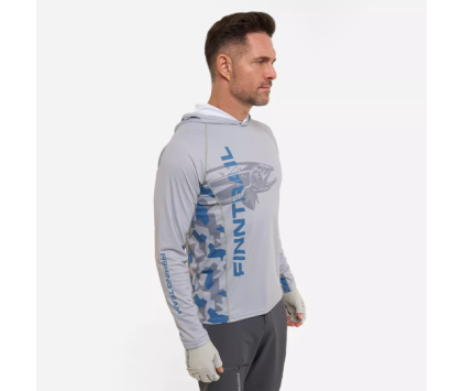Лонгслив с UV-защитой FINNTRAIL WAVE BIG FISH Grey XS