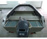 Алюминиевая моторная лодка Бестер-450 румпель Светло-серый / Черный